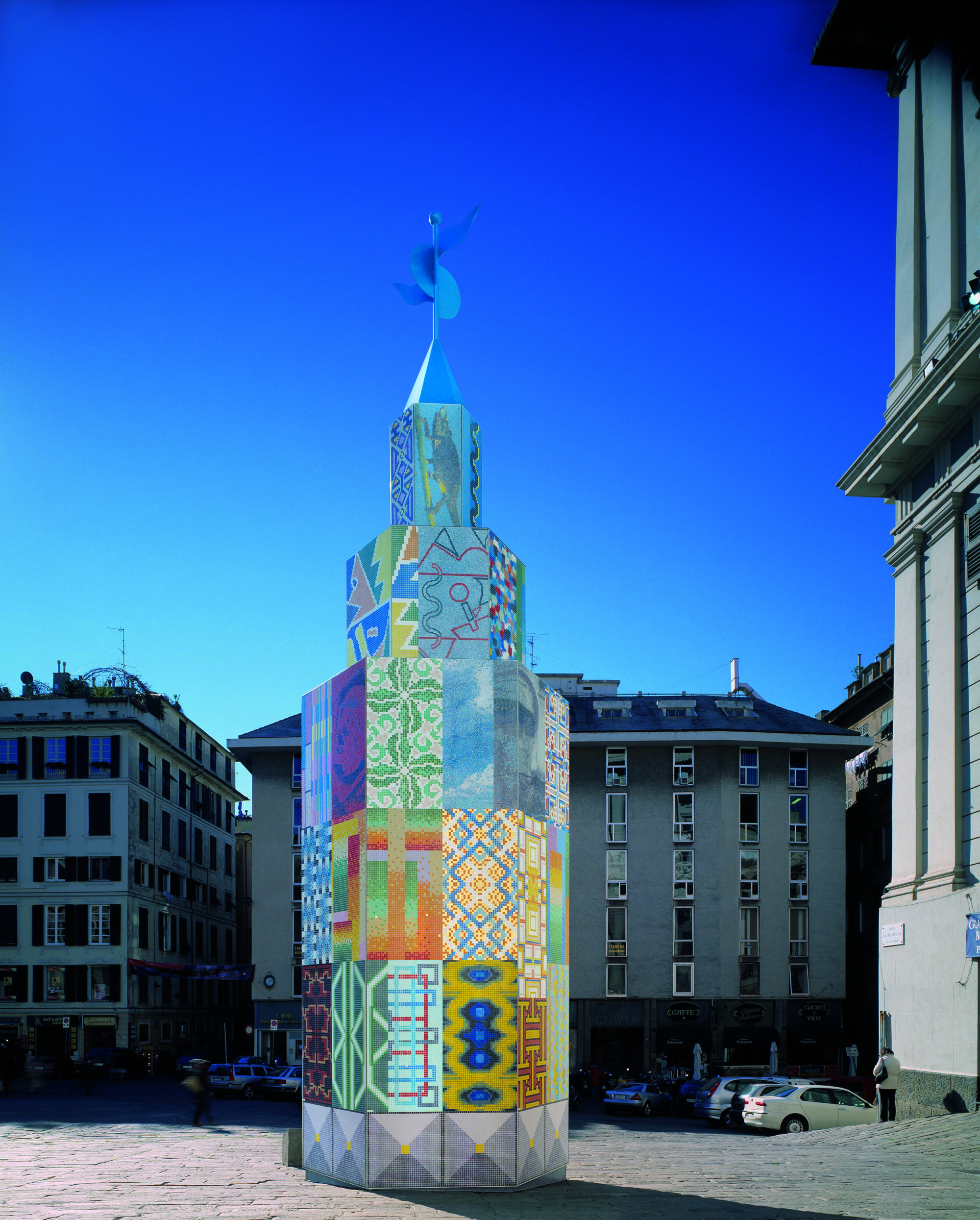 Foto di Mendini e Bisazza a Genova