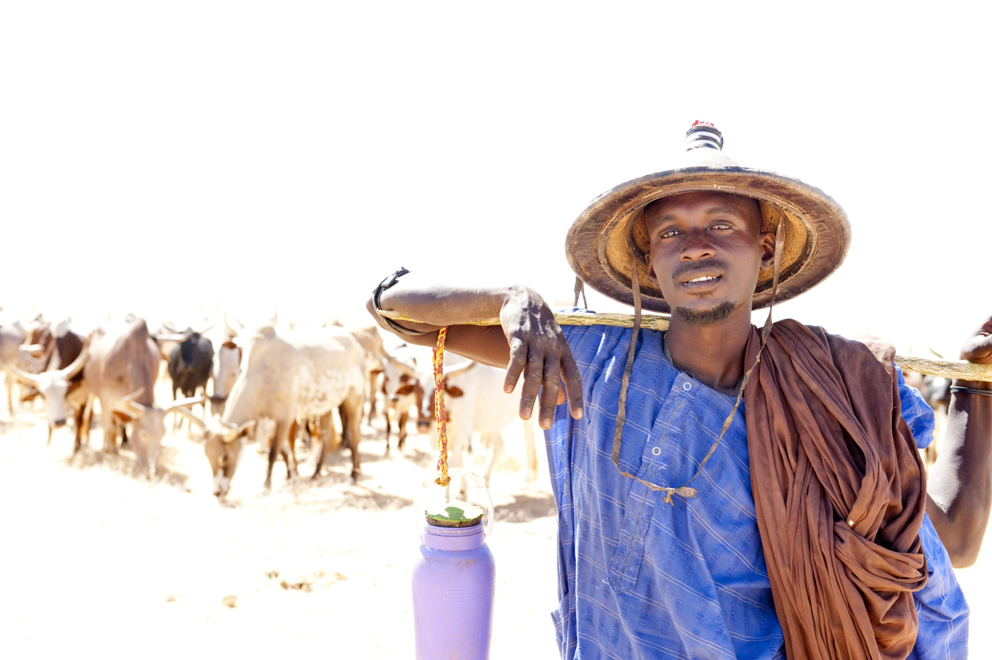 Foto di Tuareg nel deserto vicino Timbuktu