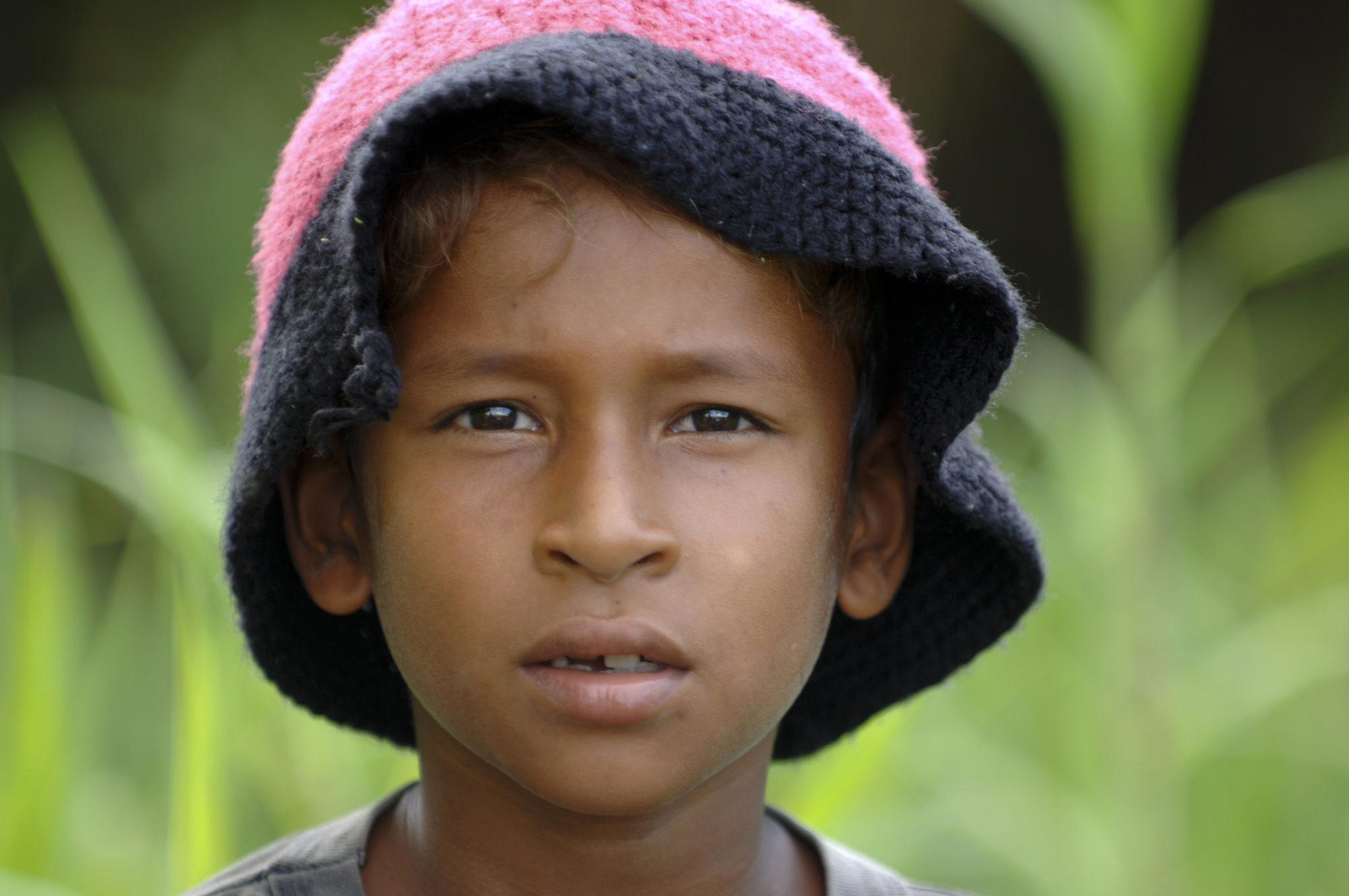 Foto di bambino in amazzonia