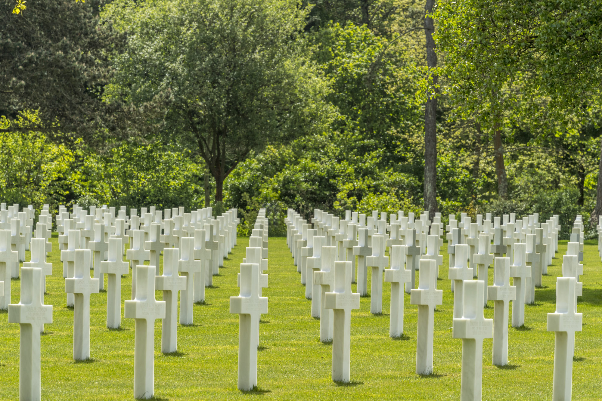 Foto di Lapidi del Cimitero e monumento alla memoria americano in Normandia