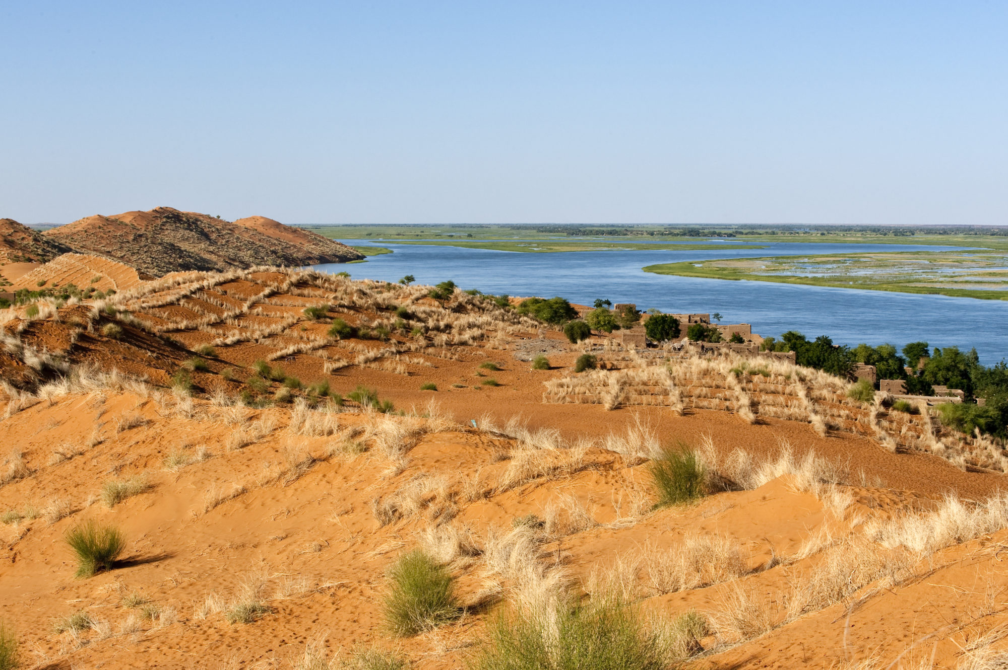 Foto di Il fiume Niger visto dalla Gran dune du Gao