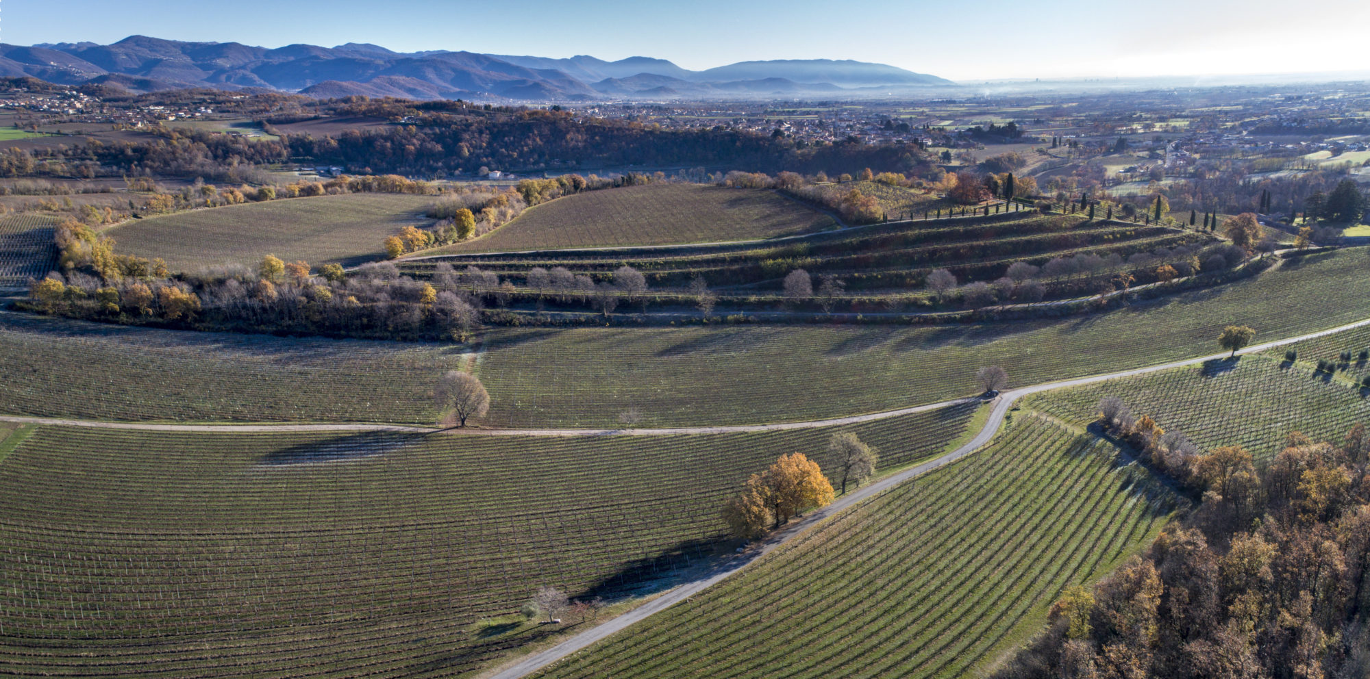 Foto di Le colline della franciacorta in autunno