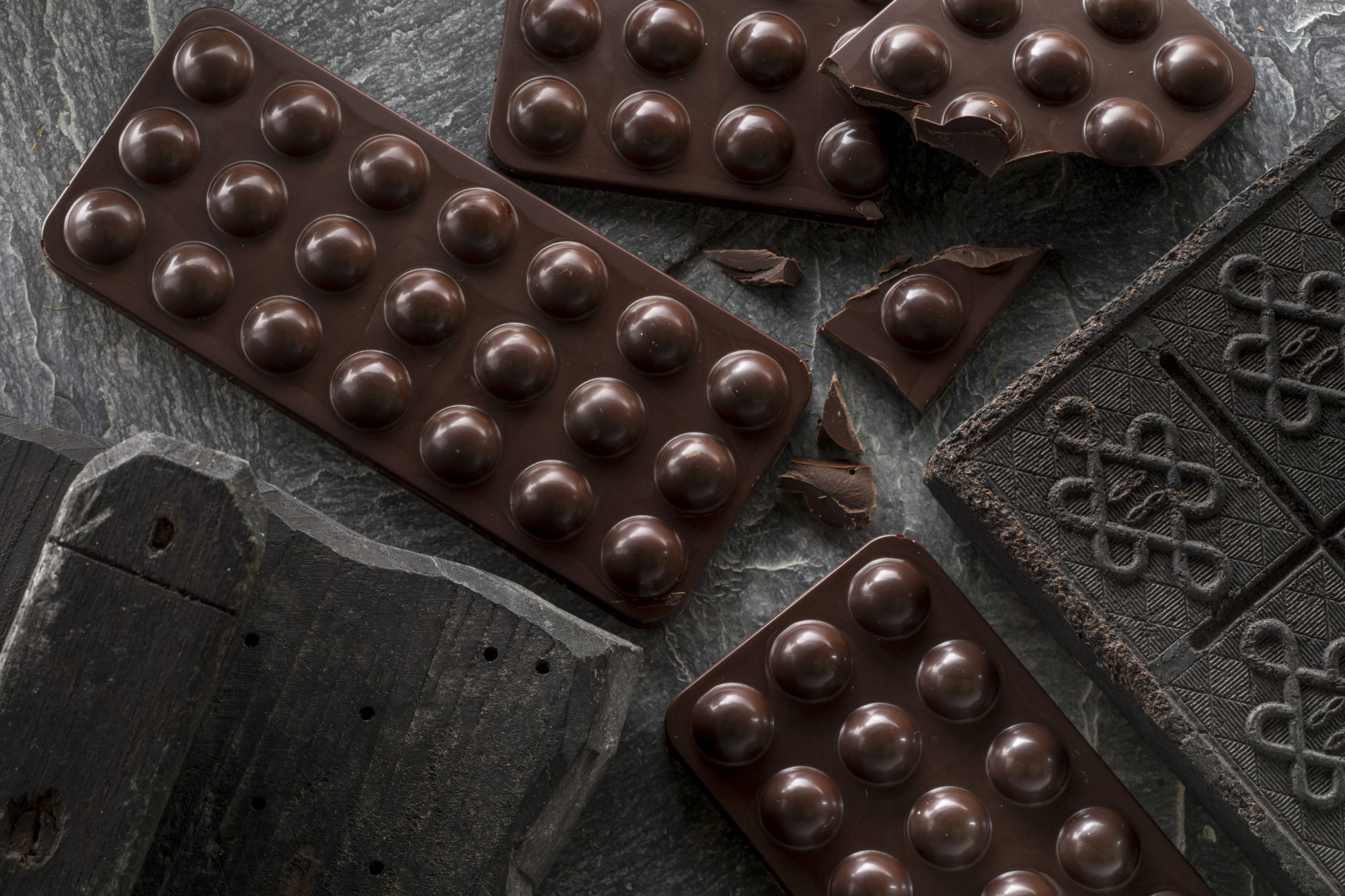 Foto di Still Life di tavolette di cioccolato